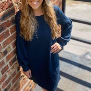 Puff sleeve dress (Teal)
